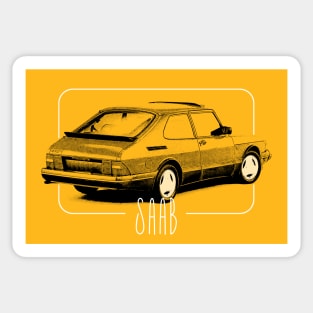 Saab 900 Retro Design Sticker
